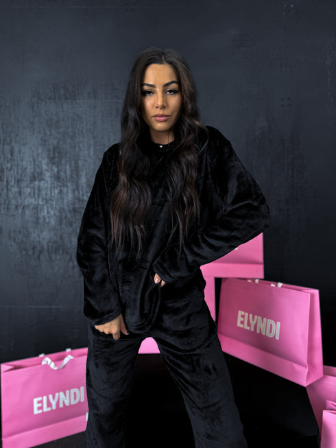 Warm suit "Mājīgais" - black